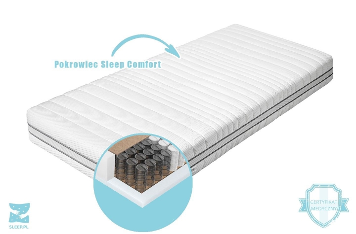 Materac Natural Zdrowie+ Pokrowiec Sleep Comfort